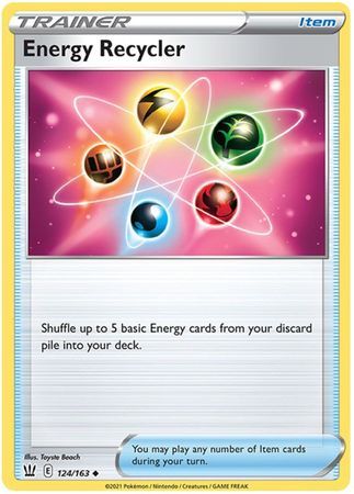 SJ Energy Recycler - 124/163 - Uncommon Sword &amp; Shield: Battle Styles Singles