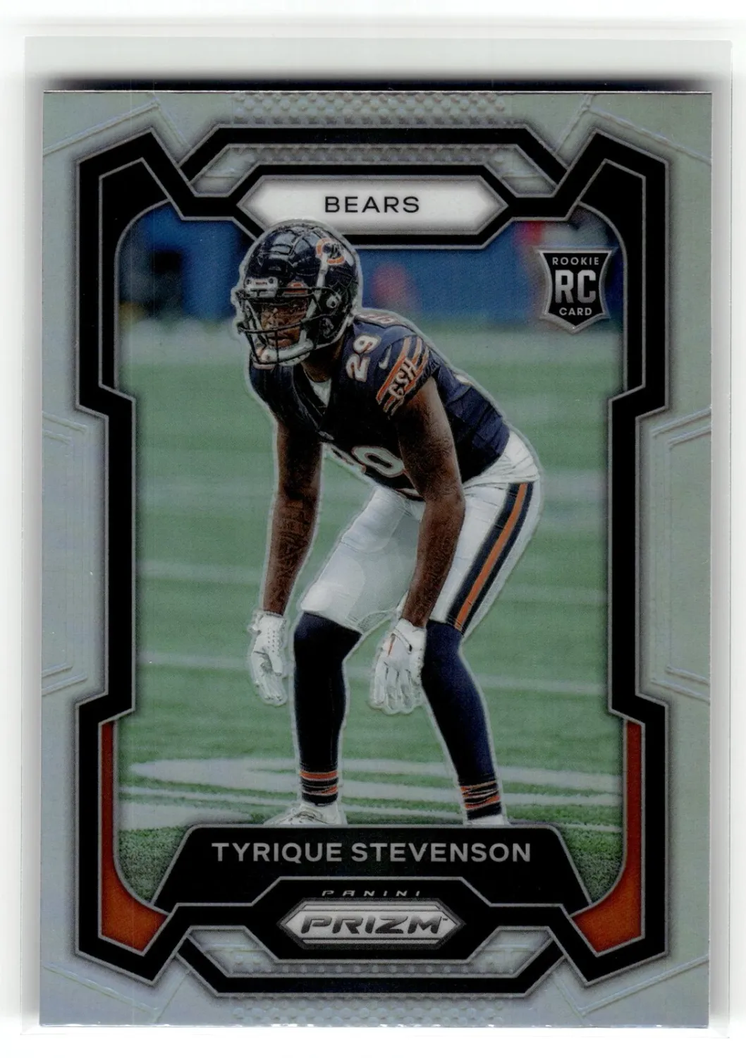 SJ Tyrique Stevenson 2023 Panini Prizm #316 Chicago Bears Silver RC