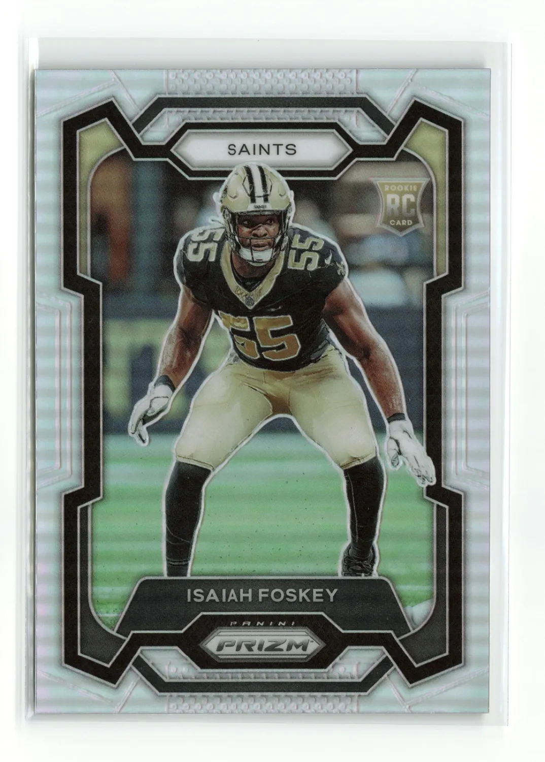 SJ ISAIAH FOSKEY #373 RC 2023 PANINI PRIZM SAINTS SILVER