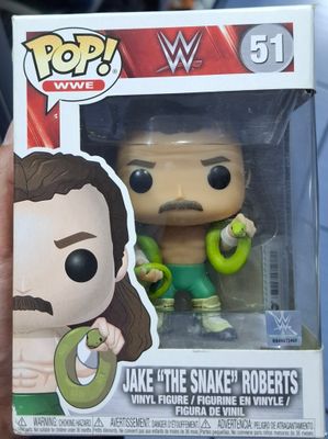 SJ Jake The Snake Roberts Figura Funko Pop WWE Luchador Caja Danada