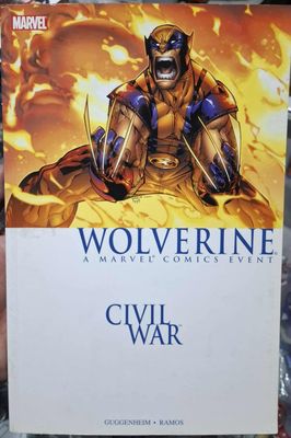 BAF1 Wolverine Comic Civil War TP Marvel Ingles