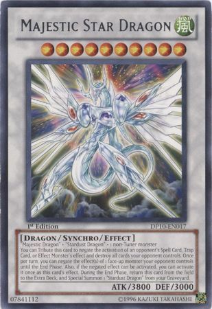 SJ Majestic Star Dragon - DP10-EN017 - Rare 1st Edition Duelist Pack: Yusei 3 [DP10] 1st Edition Singles