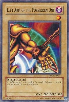 SJ Left Arm of the Forbidden One - DLG1-EN021 - Common Dark Legends DLG1