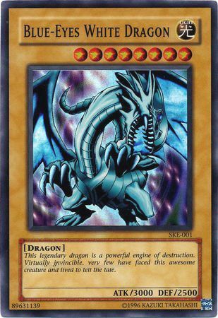 SJ Blue-Eyes White Dragon - SKE-001 - Super Rare Unlimited Starter Deck: Kaiba Evolution [SKE] Unlimited Singles