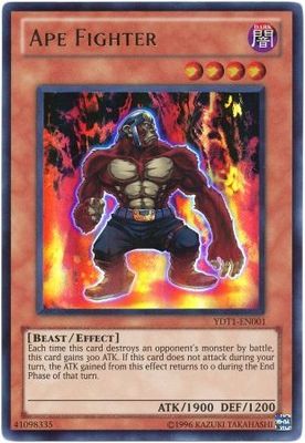SJ Ape Fighter - YDT1-EN001 - Ultra Rare Yu-Gi-Oh! Promo Cards