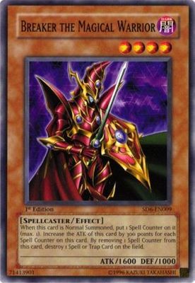 SJ Breaker the Magical Warrior - SD6-EN009 - Common 1st Edition Structure Deck: Spellcaster&#39;s Judgment [SD6] 1st Edition Singles