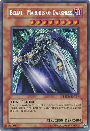 SJ Belial - Marquis of Darkness - PTDN-EN099 - Secret Rare Unlimited Phantom Darkness [PTDN] Unlimited Singles