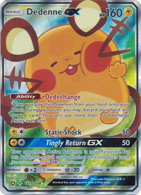 SJ Dedenne GX - 195a/214 - Alternate Art Promo Pokemon Alternate Holo and Alternate Art Promos