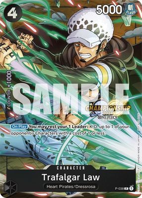 SJ Trafalgar Law - P-038 (CS 2024 Event Pack) - One Piece Promotion Cards (OP-PR) One Piece Promotion Cards