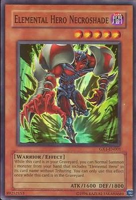 SJ Elemental Hero Necroshade - GX1-EN001 - Super Rare Yu-Gi-Oh! Promo Cards