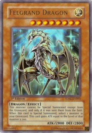 SJ Felgrand Dragon - SDRL-EN001 - Ultra Rare 1st Edition Structure Deck: Rise of the Dragon Lord 1st Edition Singles