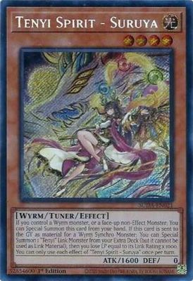 SJ Tenyi Spirit - Suruya - SUDA-EN021 - Secret Rare 1st Edition Supreme Darkness 1st Edition Singles