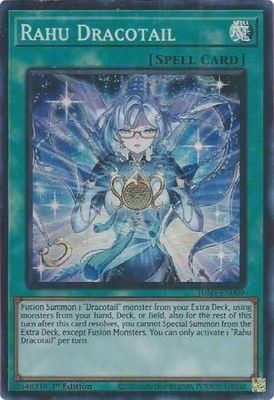 SJ Rahu Dracotail - JUSH-EN009 - Super Rare 1st Edition Justice Hunters 1st Edition Singles