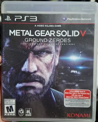 BAF1 Metal Gear Solid V Ground Zeroes Playstation 3 Usado Completo