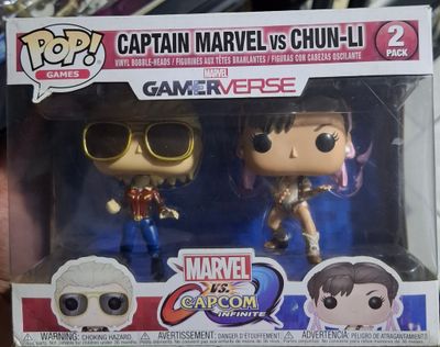BAF1 Captain Marvel vs Chun Li Figura Funko Pop Marvel vs Capcom Figura *Caja Danada*