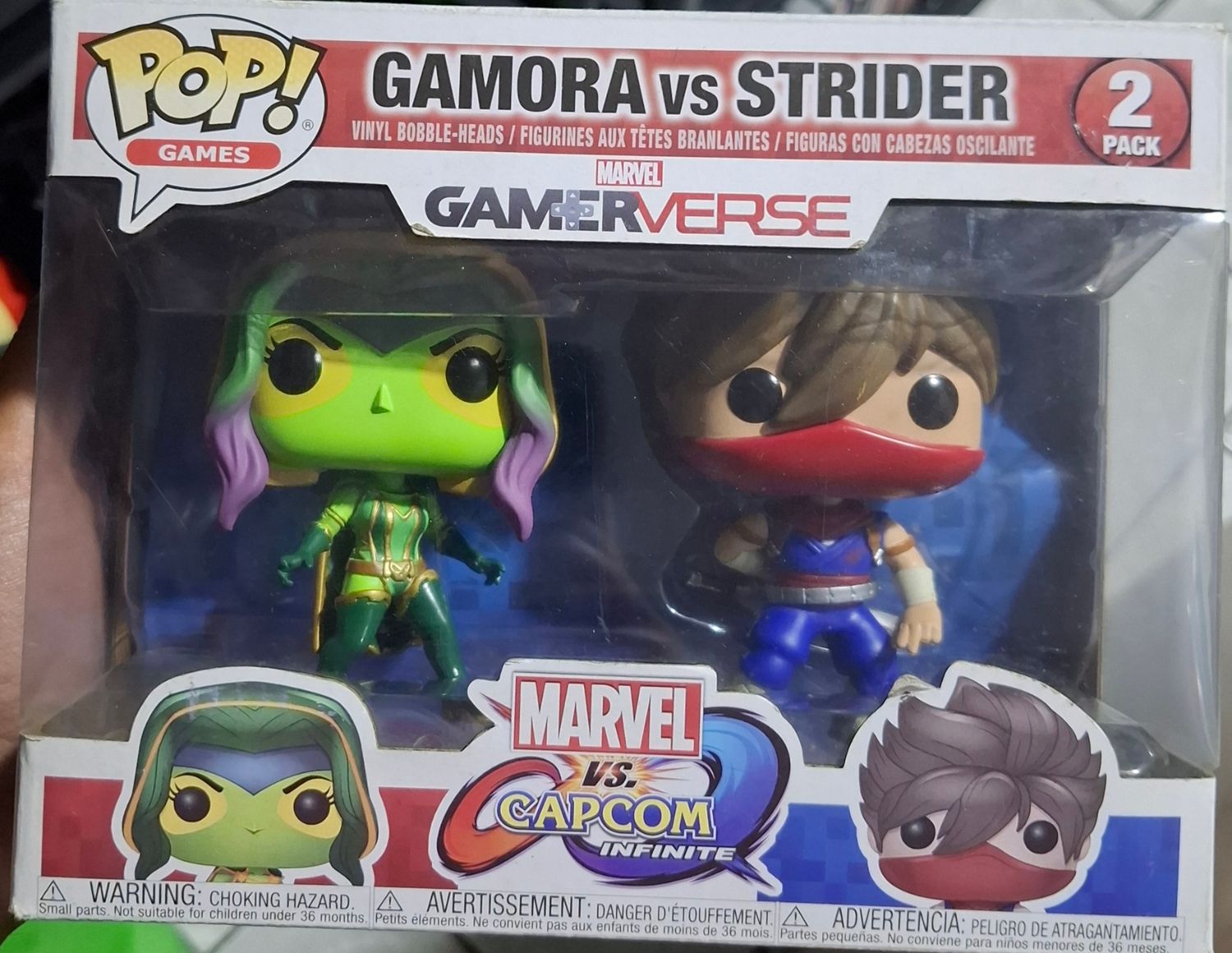 BAF1 Gamora vs Strider Figura Funko Pop Marvel vs Capcom Figura