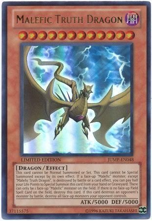 SJ Malefic Truth Dragon JUMP-EN048 YuGiOh Shonen Jump Promo Ultra Rare