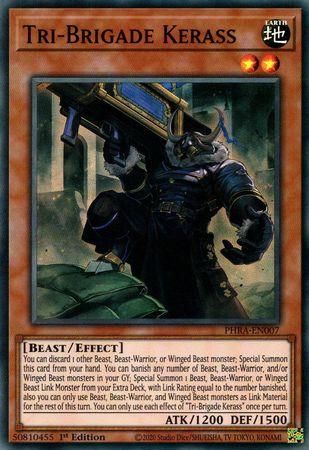SJ Tri-Brigade Kerass [1st Edition] PHRA-EN007 YuGiOh Phantom Rage Super Rare