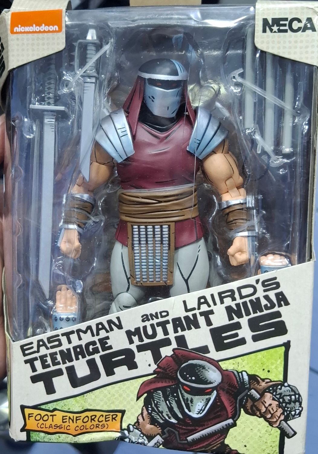 BAF1 Foot Enforcer Figura NECA Tortugas Ninja Figura *Caja Danada*