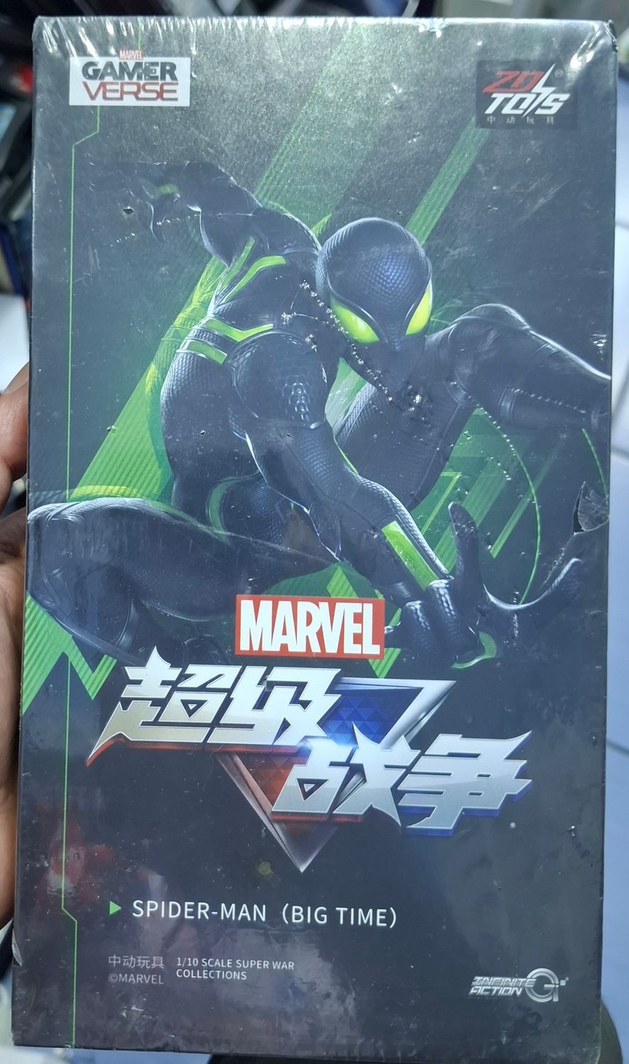 SHXA-500 Spider Man Figura Big Time Gamer Verse Nuevo Sellado 1/10 Infinite Action