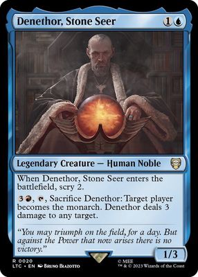 SJ Denethor, Stone Seer - Commander: The Lord of the Rings: Tales of Middle-earth (LTC) Commander: The Lord of the Rings: Tales of Middle-earth