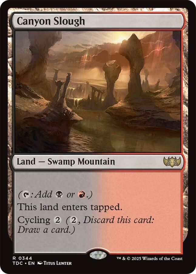 SJ Canyon Slough - Commander: Tarkir: Dragonstorm (TDC) Commander: Tarkir: Dragonstorm