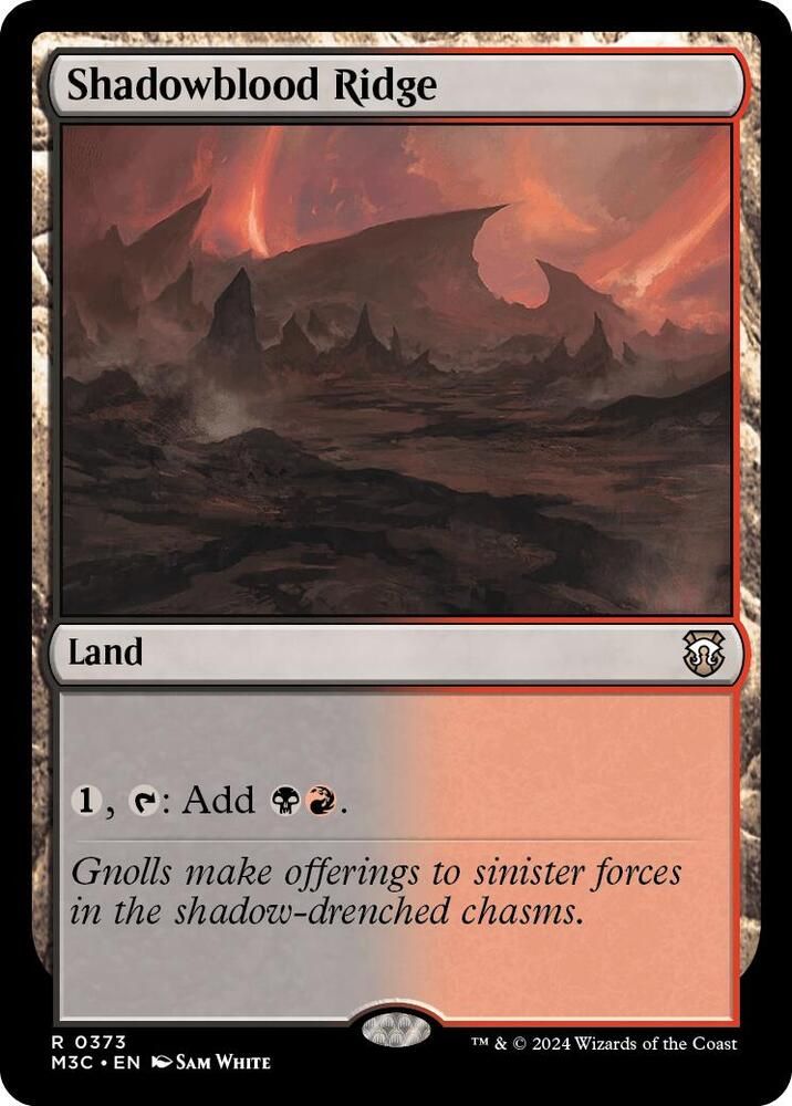 SJ Shadowblood Ridge - Commander: Modern Horizons 3 (M3C) Commander: Modern Horizons 3
