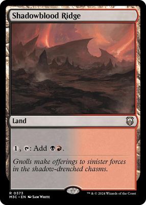 SJ Shadowblood Ridge - Commander: Modern Horizons 3 (M3C) Commander: Modern Horizons 3