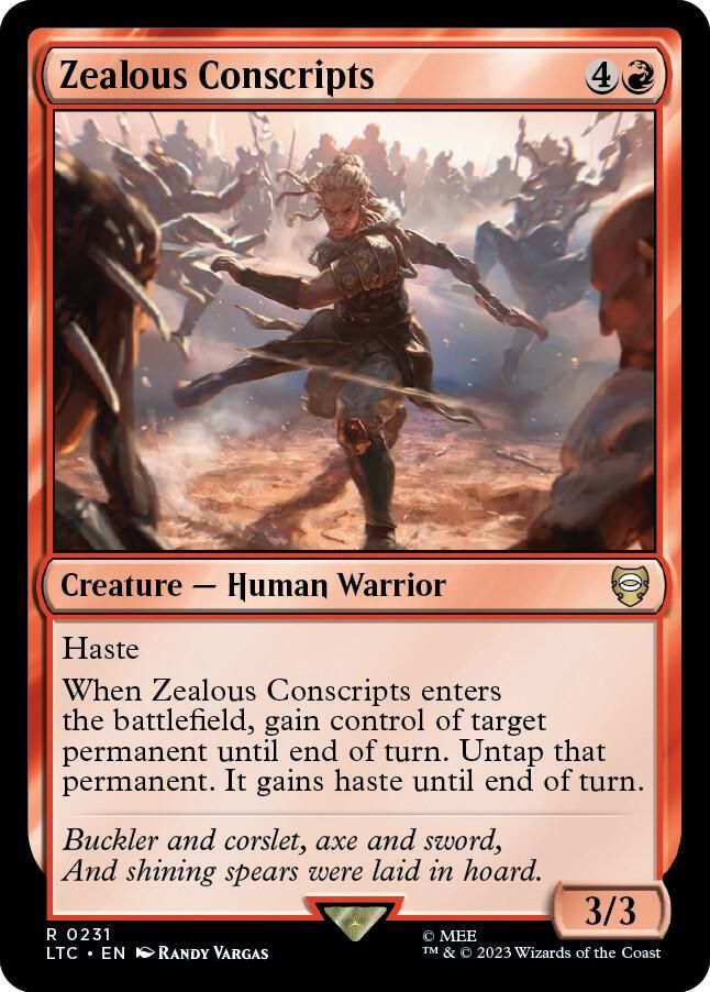SJ Zealous Conscripts - Commander: The Lord of the Rings: Tales of Middle-earth (LTC) Commander: The Lord of the Rings: Tales of Middle-earth