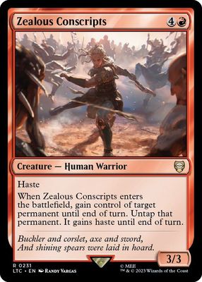 SJ Zealous Conscripts - Commander: The Lord of the Rings: Tales of Middle-earth (LTC) Commander: The Lord of the Rings: Tales of Middle-earth