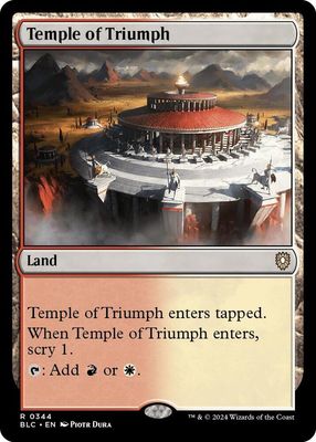 (Membresia) BAF1 Temple of Triumph - Commander: Bloomburrow (BLC) Commander: Bloomburrow