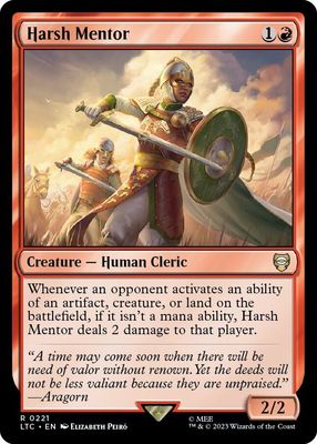 SJ Harsh Mentor - Commander: The Lord of the Rings: Tales of Middle-earth (LTC) Commander: The Lord of the Rings: Tales of Middle-earth