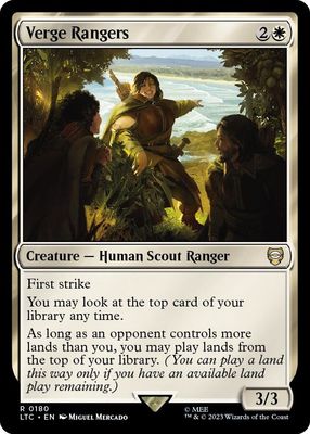 SJ Verge Rangers - Commander: The Lord of the Rings: Tales of Middle-earth (LTC) Commander: The Lord of the Rings: Tales of Middle-earth