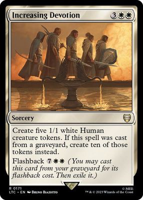 SJ Increasing Devotion - Commander: The Lord of the Rings: Tales of Middle-earth (LTC) Commander: The Lord of the Rings: Tales of Middle-earth SJ Increasing Devotion - Commander: The Lord of the Rings: Tales of Middle-earth (LTC) Commander: The Lord of the Rings: Tales of Middle-earth