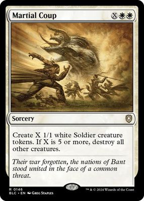 SJ Martial Coup - Commander: Bloomburrow (BLC) Commander: Bloomburrow