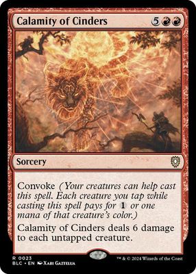 SJ Calamity of Cinders - Commander: Bloomburrow (BLC) Commander: Bloomburrow