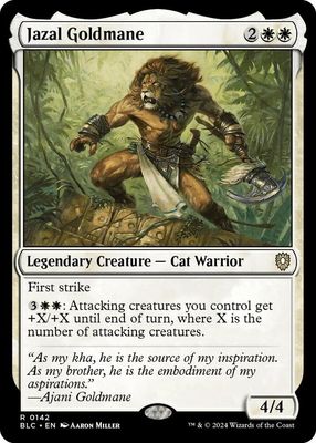 SJ Jazal Goldmane - Commander: Bloomburrow (BLC) Commander: Bloomburrow