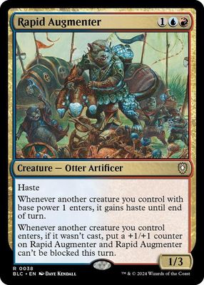 SJ Rapid Augmenter - Commander: Bloomburrow (BLC) Commander: Bloomburrow