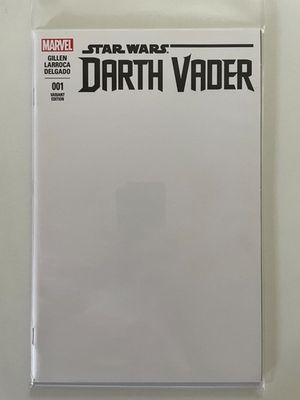 NELA-k, Star Wars Darth Vader Issue 1 Comic Marvel Blank Sketch VARIANT RARE   2017
