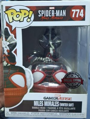BAF1 Miles Morales Figura Funko Pop 774 Winter Suit Special Edition Gamer Verse