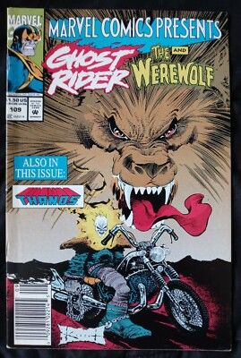 NELA-k, Marvel Comics Presents Vol. 1 #109 Marvel 1992 Typhoid Mary Werewolf By Night-