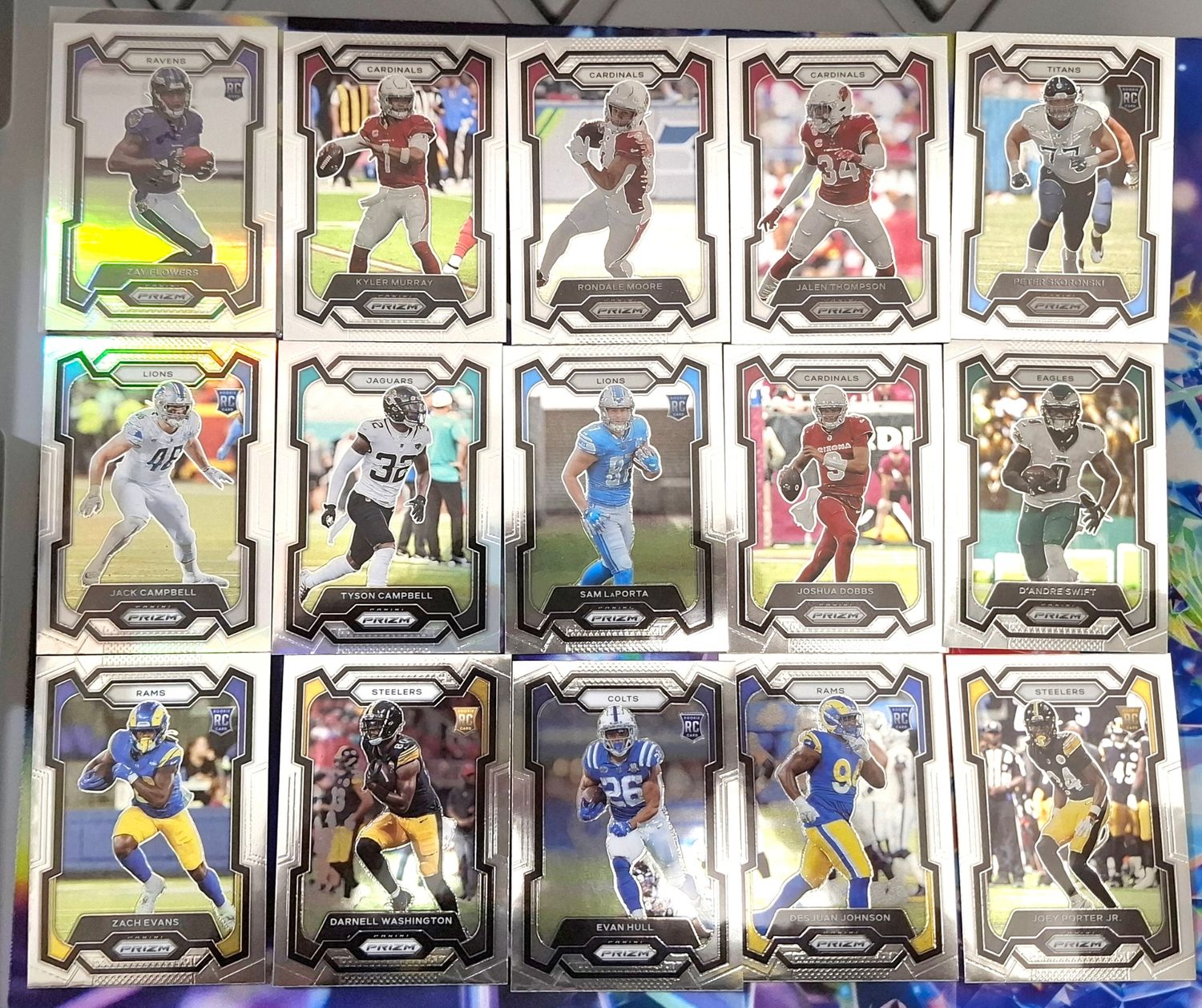 BAF1 Lote de 73 Cartas Prizm Foil Football Americano NFL Lote