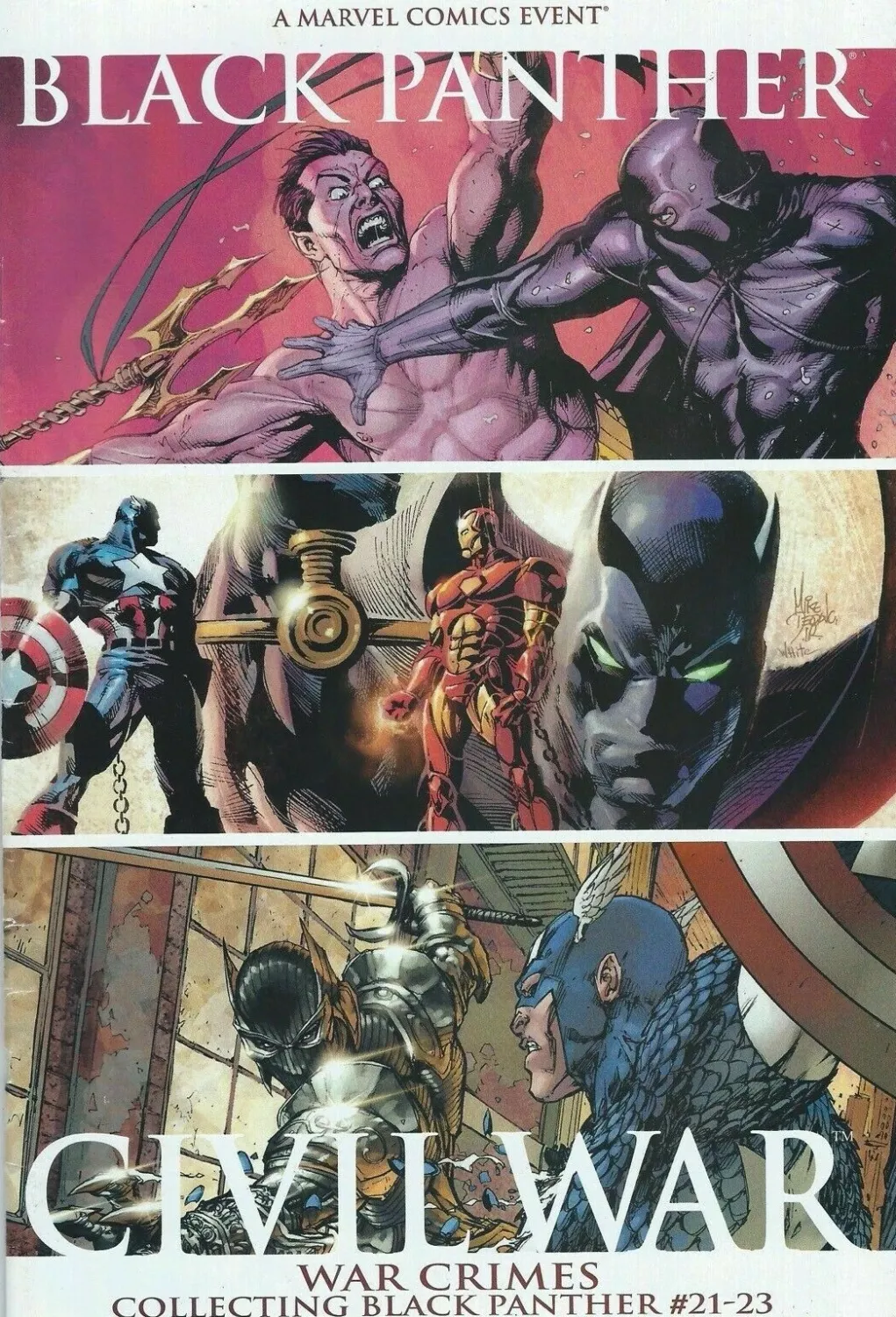 NELA-k, Black Panther War Crimes Comic   Issue 21-23 Comic Collection 2007 - Marvel Comics Civil War