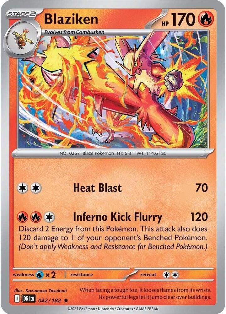 SJ Blaziken - 042/182 - SV10: Destined Rivals (DRI) SV10: Destined Rivals Holo Rare