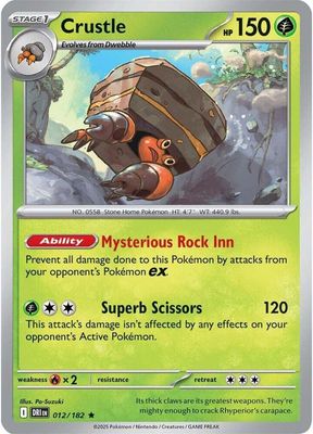 SJ Crustle - 012/182 - SV10: Destined Rivals (DRI) SV10: Destined Rivals Holo Rare