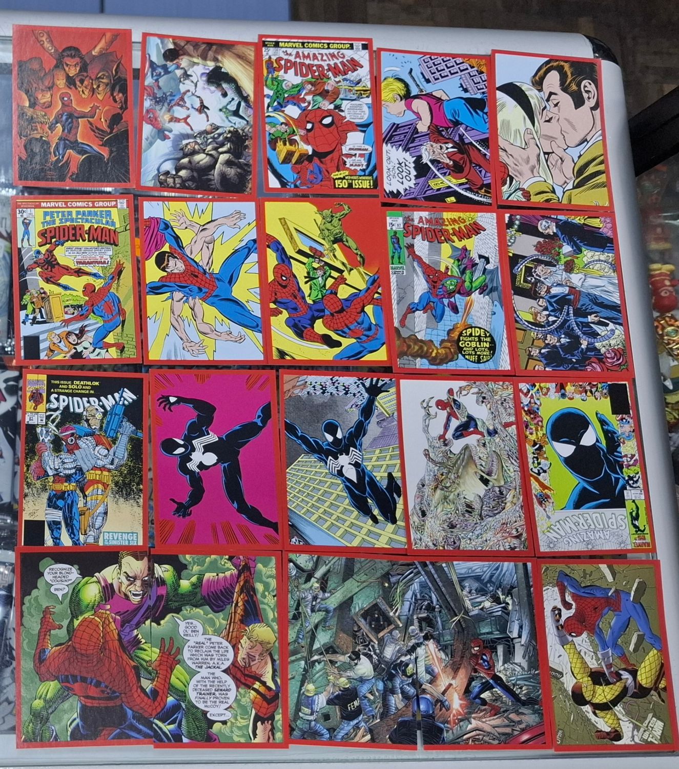BAF1 Lote de 76 Postales Spider Man Postales Panini  2022 