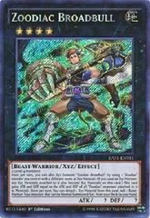 Zoodiac Broadbull [1st Edition] RATE-EN051 YuGiOh Raging Tempest Secret Rare