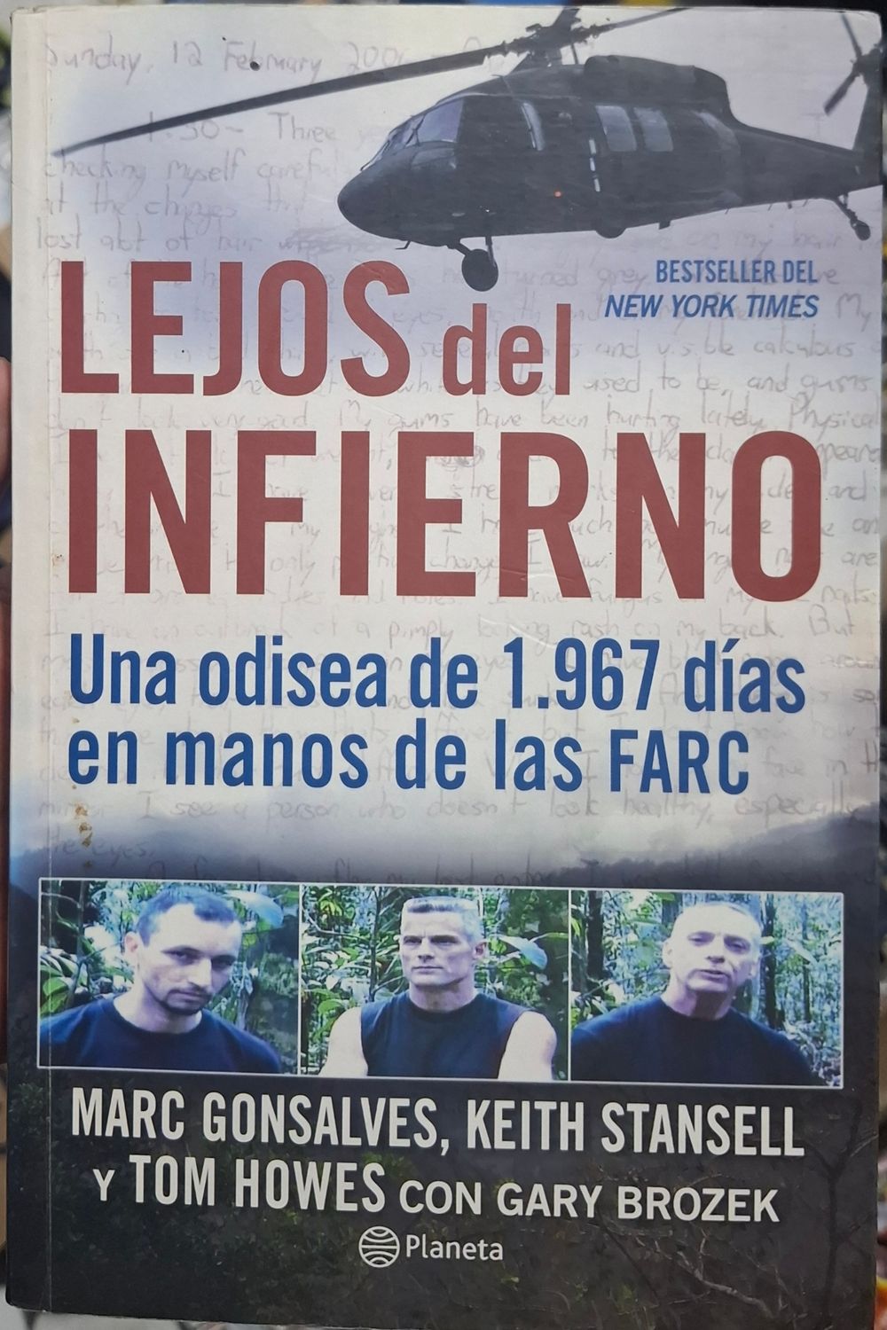 SHN Lejos del Infierno Libro Espanol Planeta Gary Brozek