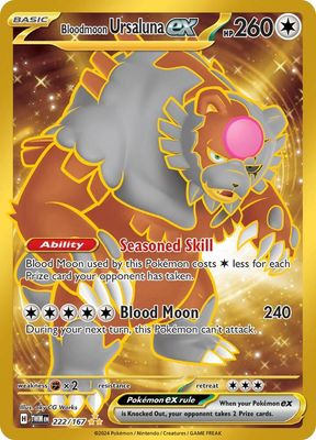 SJ Bloodmoon Ursaluna ex - 222/167 - SV06: Twilight Masquerade (TWM) SV06: Twilight Masquerade