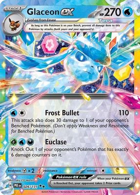 SJ Glaceon ex - 026/131 - SV: Prismatic Evolutions (PRE) SV: Prismatic Evolutions *Espanol*
